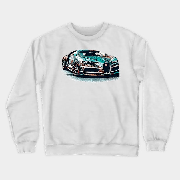 Bugatti Chiron Crewneck Sweatshirt by Vehicles-Art